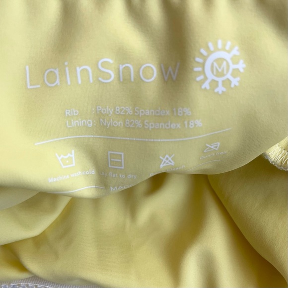 NWOT LainSnow Neon Waves Ocean Isle One Piece - Picture 4 of 5